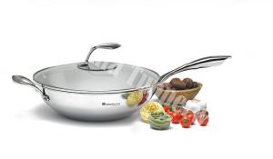 10.TChef Wok Pan with Glass Cover